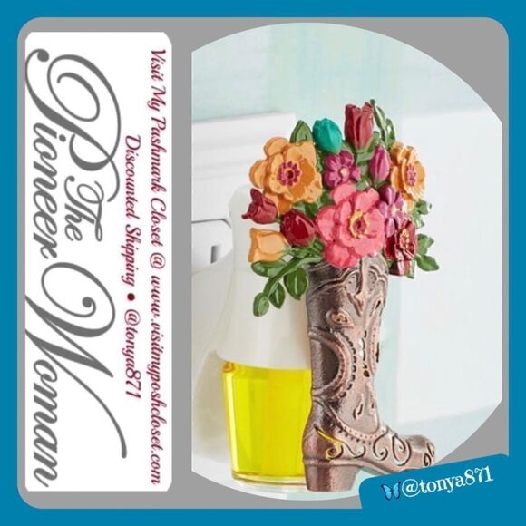 🦋 New Pioneer Woman Breezy Blossom Boot Scent Charm Fragrance Oil Diffuser - Picture 1 of 8